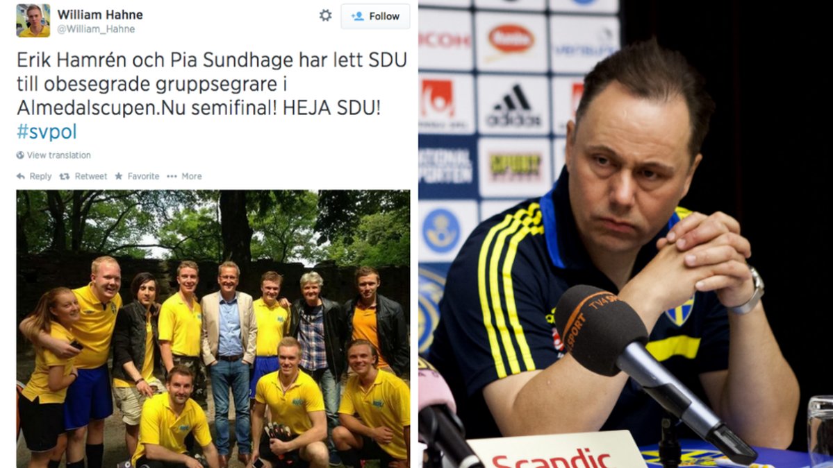 Fotbollsförbundets presschef Niklas Bodell menar att SD står långt ifrån SvFF:s värderingar.
